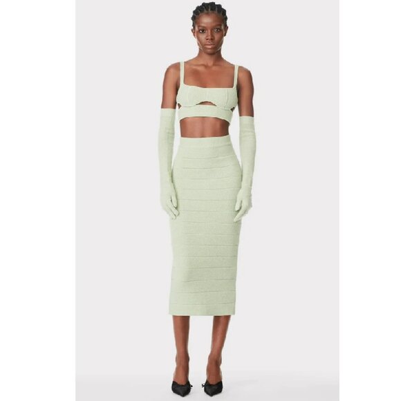 Herve Leger Double Knit Bra Top Sz S $990 - Picture 3 of 7